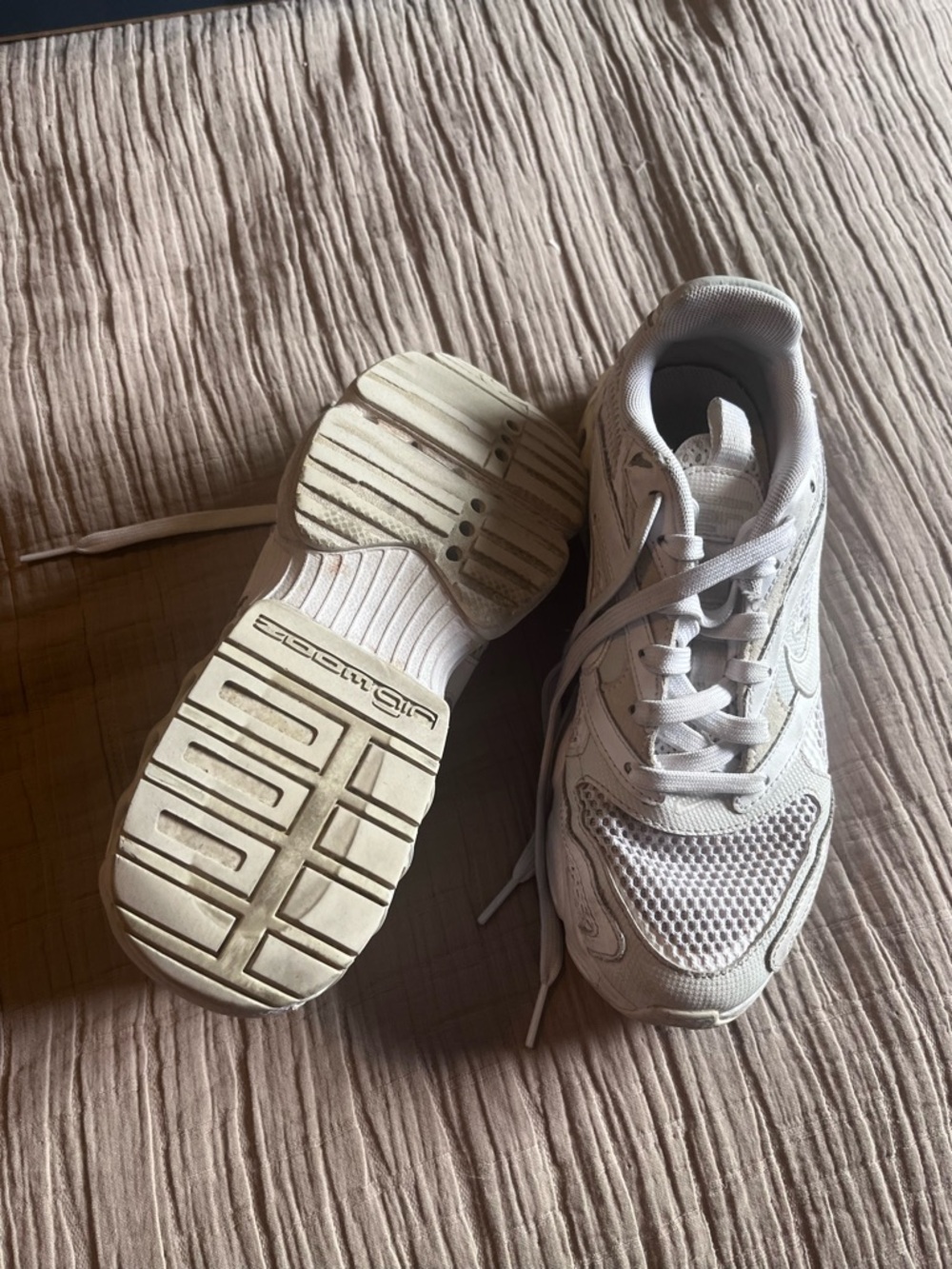 Nike Women's White Athletic Sneakers - Picture 2 of 3